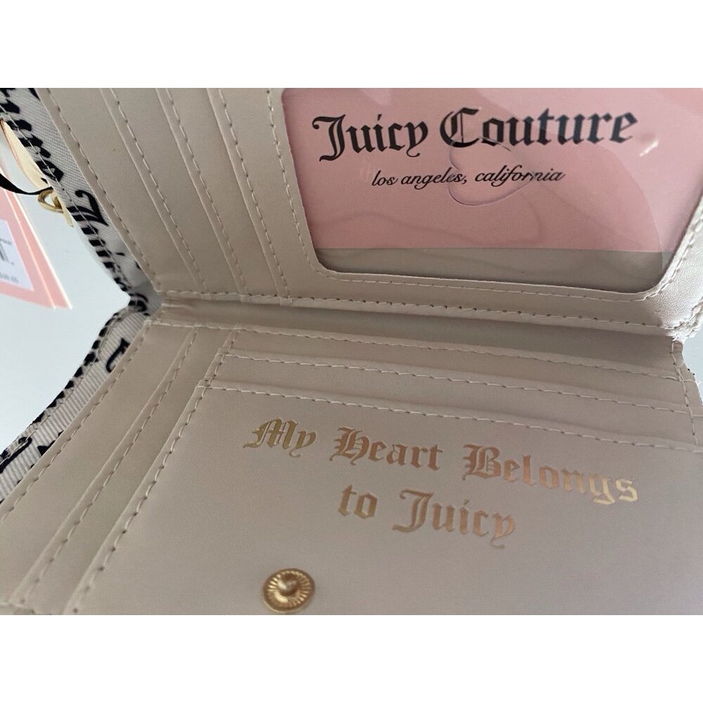 Juicy Couture Juicy In Bloom Multi Compartment Bifold Wallet‎ Liquorice NEW - Picture 6 of 13